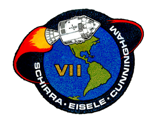 3"! NASA PATCH  vtg APOLLO VII Schirra Eisele Cunningham 