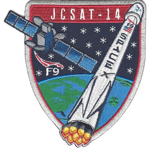 JCSAT-14 SpaceX Mission Patch