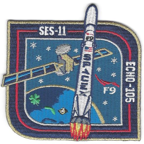 SpaceX ECHO 105/SES-11 Mission Patch