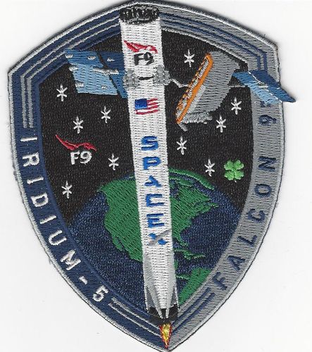 SpaceX IRIDIUM-5 NEXT mission patch