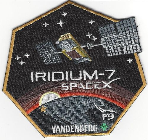 SpaceX IRIDIUM-7 Mission Patch