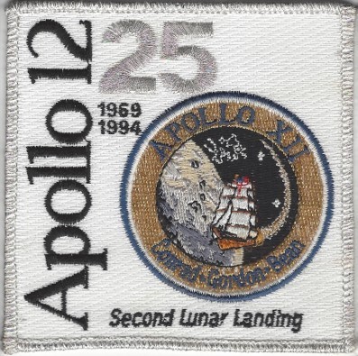Apollo 12 25th Anniversary Patch - US SPACE FORCE HISTORICAL