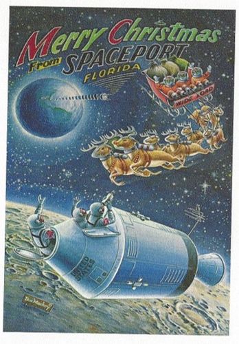 Don Mackey Christmas Card - Spaceport