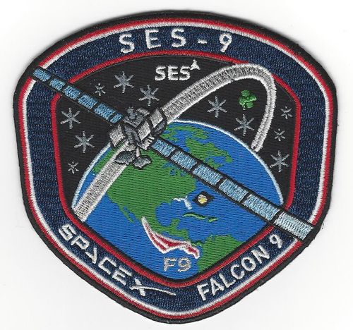 SES-9 SpaceX Mission Patch